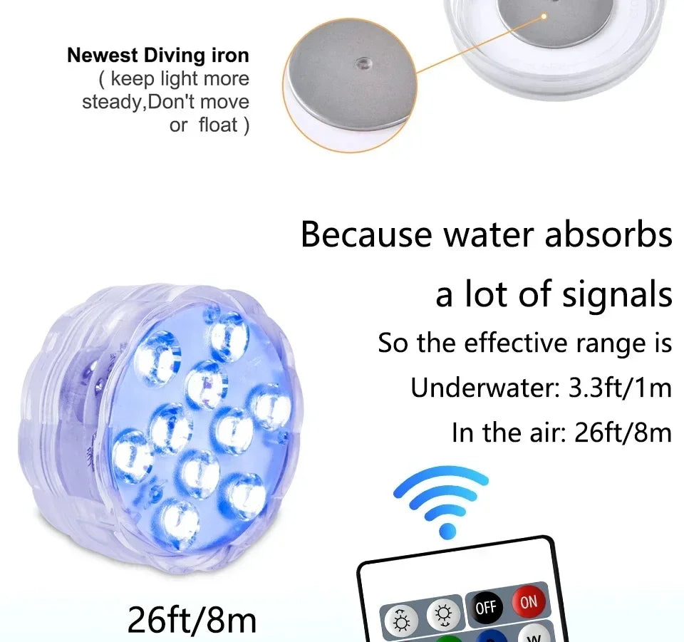 Casaluna - RGB-Unterwasserleuchte IP68 mit Magnet und