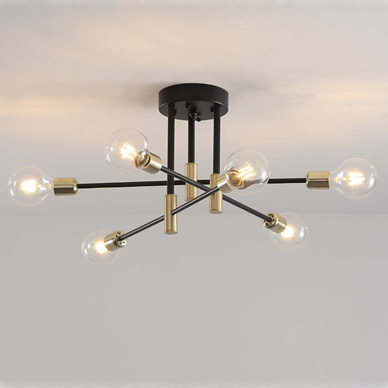 Valentina - Moderne LED-Deckenleuchte, Metall & Glas