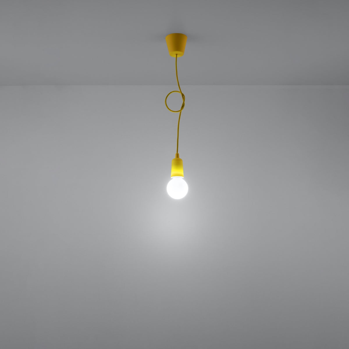 Plafona - Gelbe Pendelleuchte 90 cm