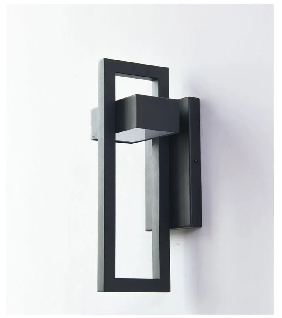 Terraza - Vintage LED-Außenwandleuchte 10 W IP65 in Schwarz