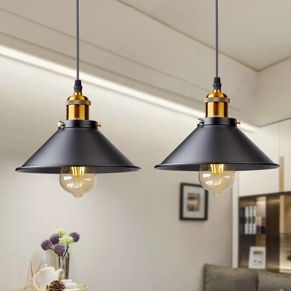Zenita - Vintage-Industrie-Pendelleuchte aus Eisen mit LED
