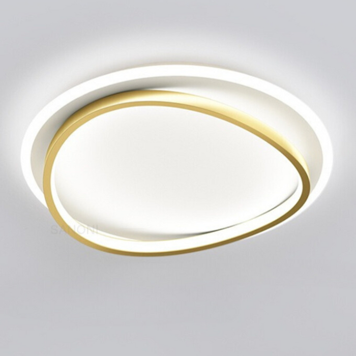 Stella - Moderne LED-Deckenleuchte, schwarz und gold
