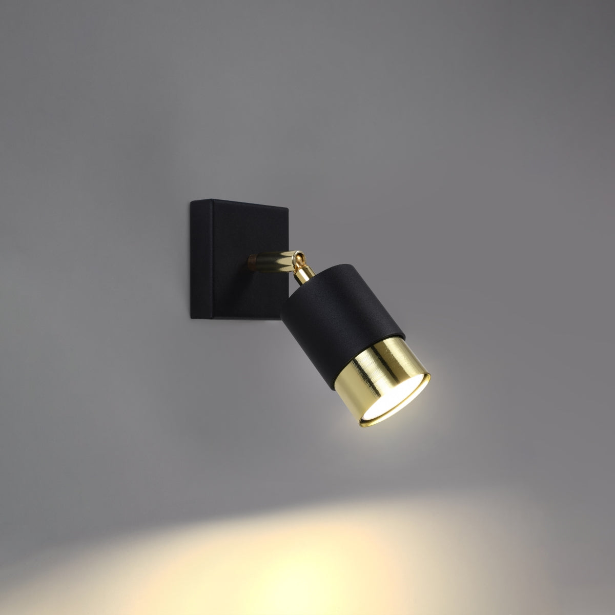NERO - Wandleuchte, schwarz/gold