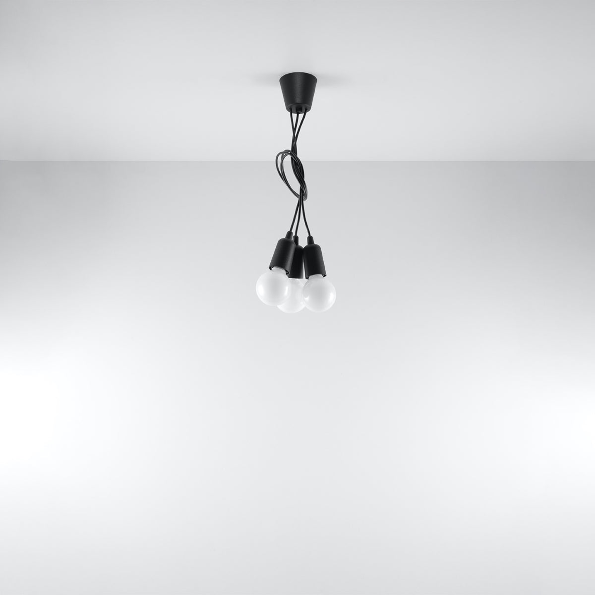 Celira - Pendelleuchte, 3-flammig, schwarz