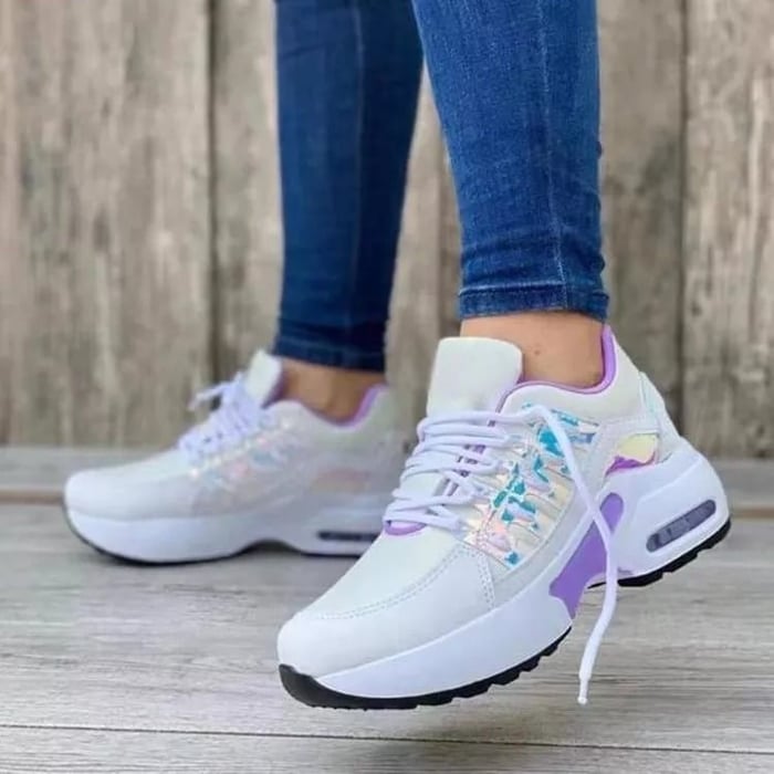 FlexTread - Schnürsneaker mit runder Spitze und flexibler Gummisohle