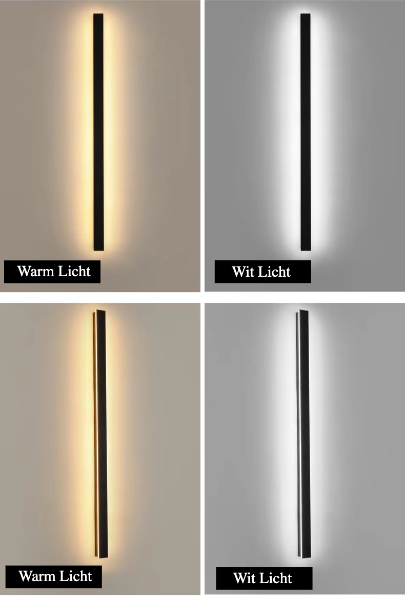 Lumera - LED-Wandleuchte, schwarzes Acryl
