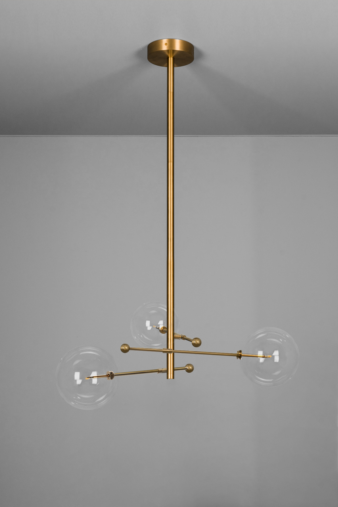 Nimbus - Kronleuchter aus Metall und Glas mit 3 Armen