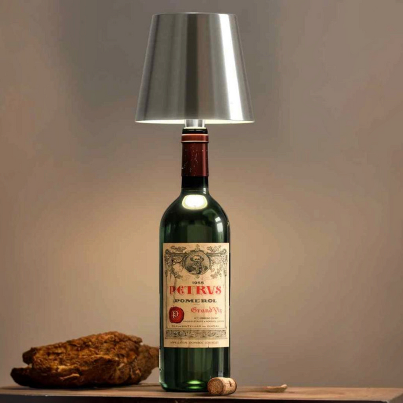 FlaschenLicht - Kabellose Flaschenlampe mit LED-Beleuchtung und Touch-Steuerung