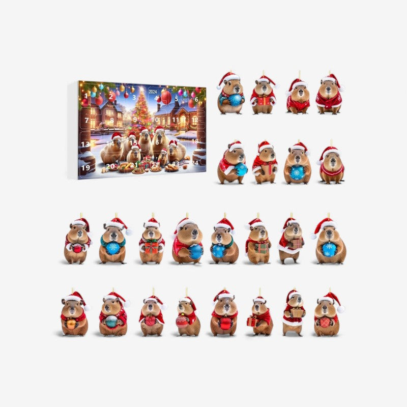 CapiNest - Adventskalender mit Capybara-Figuren