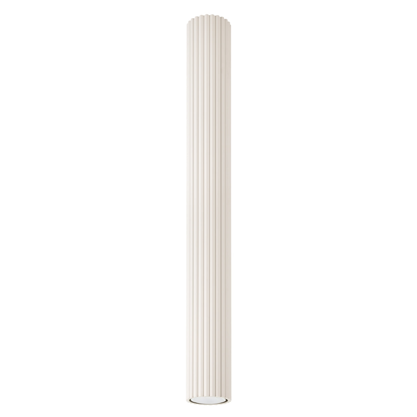 Plafona - Beige Deckenleuchte, hoher Röhrenstrahler