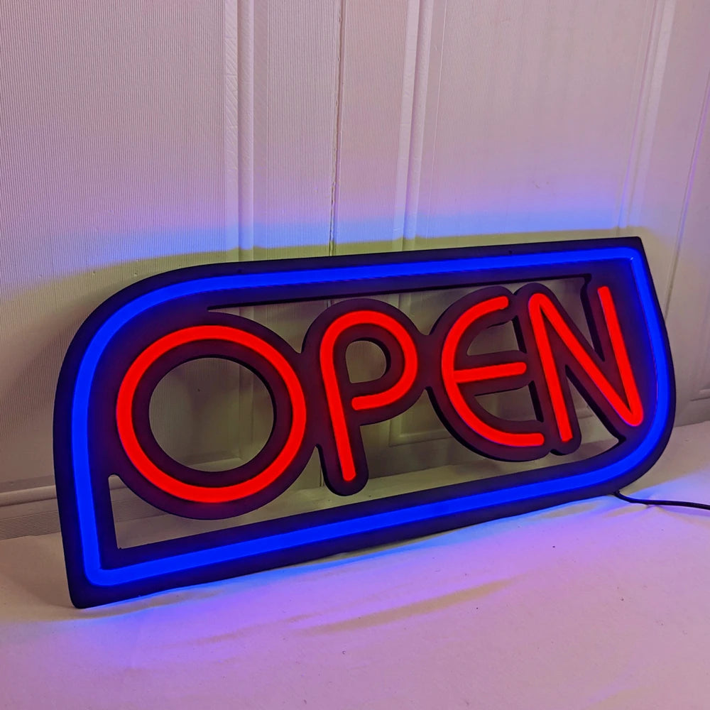 Neon-Schild - OPEN mit ultraheller LED