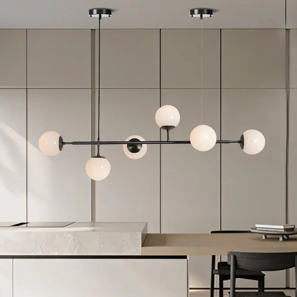 Plafona - Pendelleuchte mit Glaskugel und Metallstange