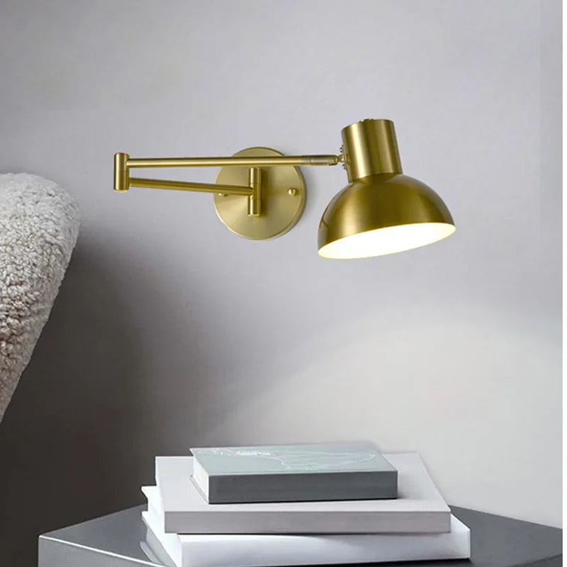 Verstellbare - Wandleuchte mit langem Arm (E27) inkl. LED