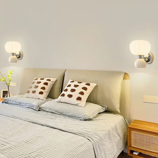 Luara - Moderne LED-Wandleuchte, cremefarbenes Harz