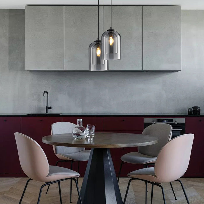 Mid-Century - Pendelleuchte Doppelglas