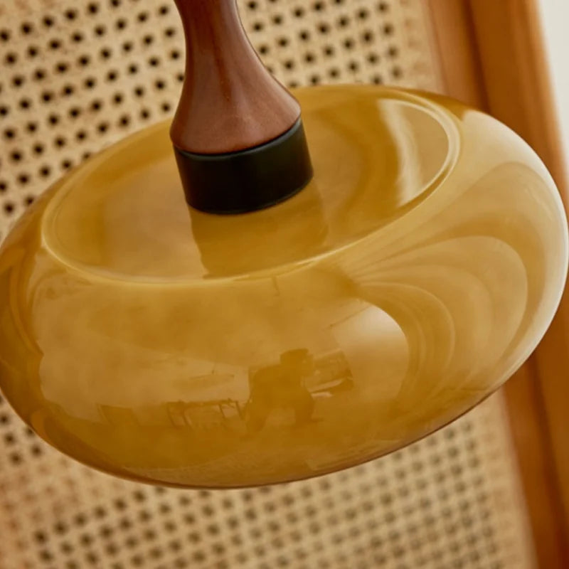 Plafona - Vintage-Pendelleuchte aus bernsteinfarbenem Glas