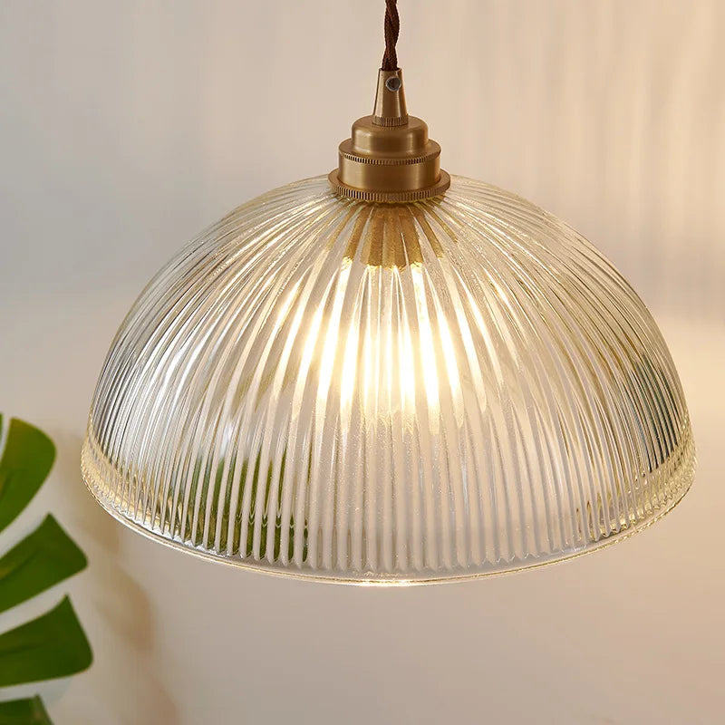 Nimbus - LED-Pendelleuchte aus Kupfer und Glas