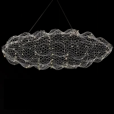 Dänische - Pendelleuchte Mesh Cloud aus Eisen