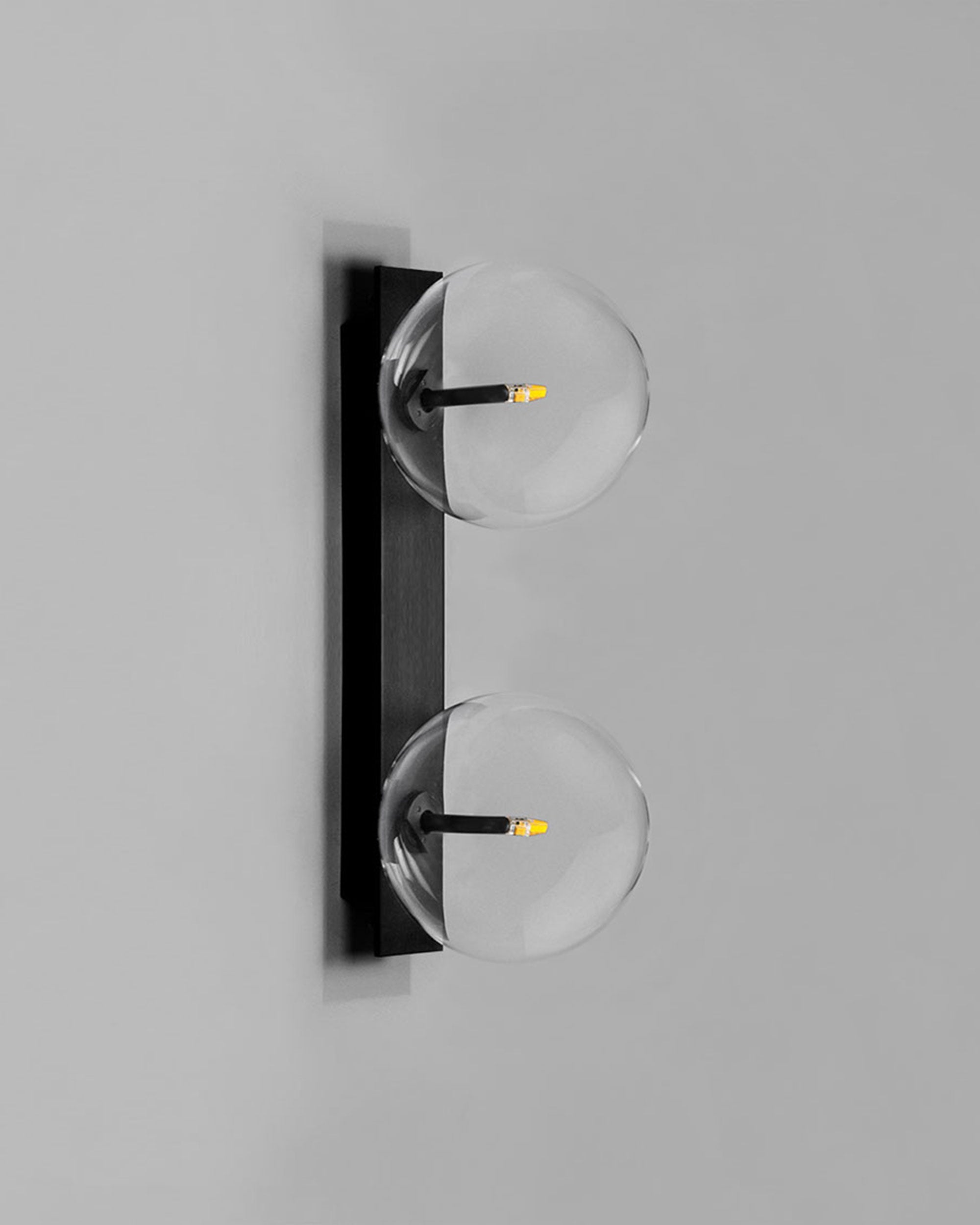 Metall/Glas - Designer-Wandleuchte, Metall/Glas