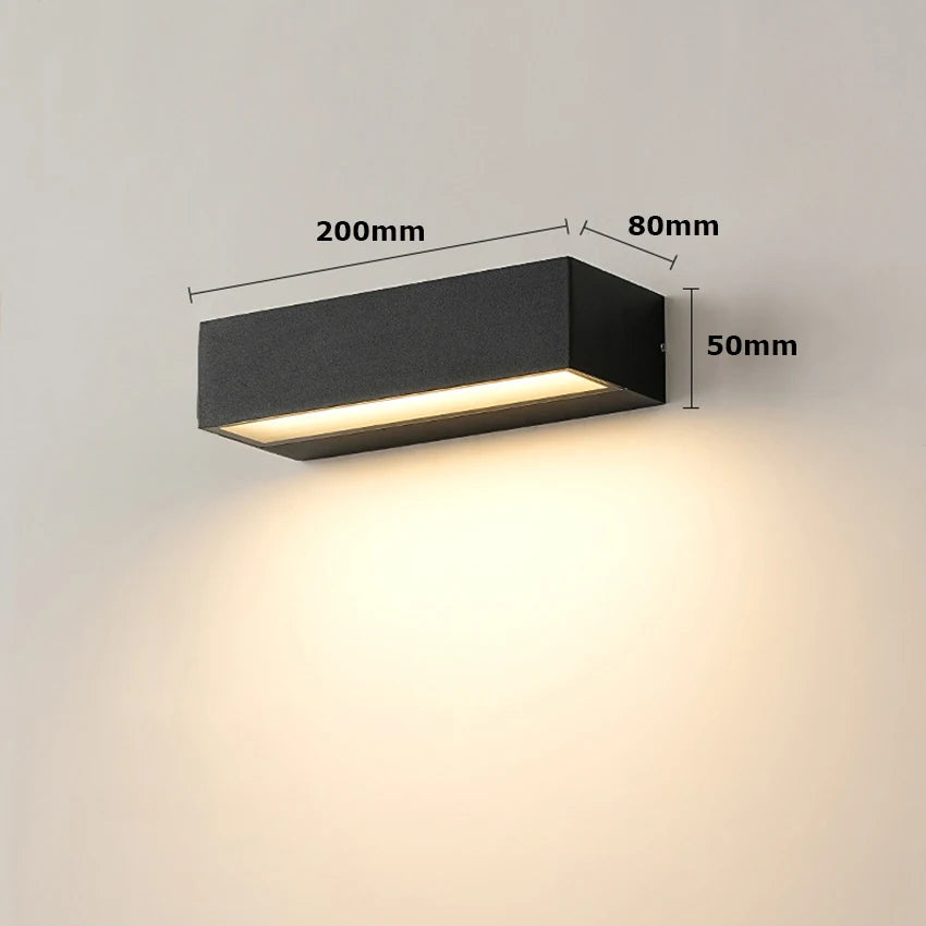 Gardia - IP65 LED-Außenwandleuchte 12/18/30 W aus Aluminium