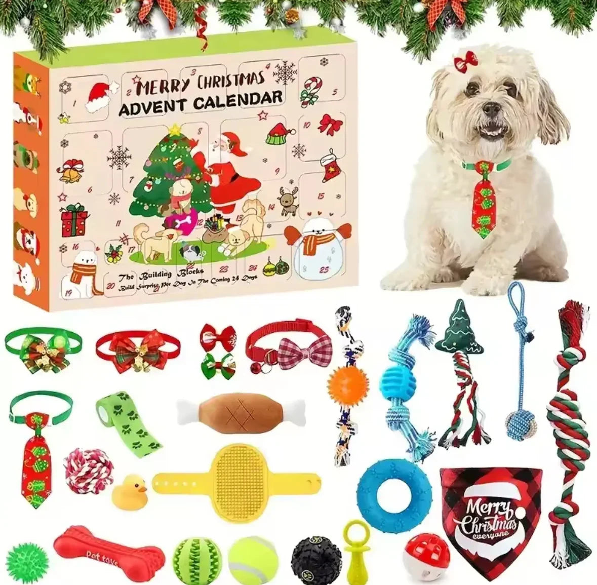Pawcember - Adventskalender für Haustiere mit 24 Spielzeugen