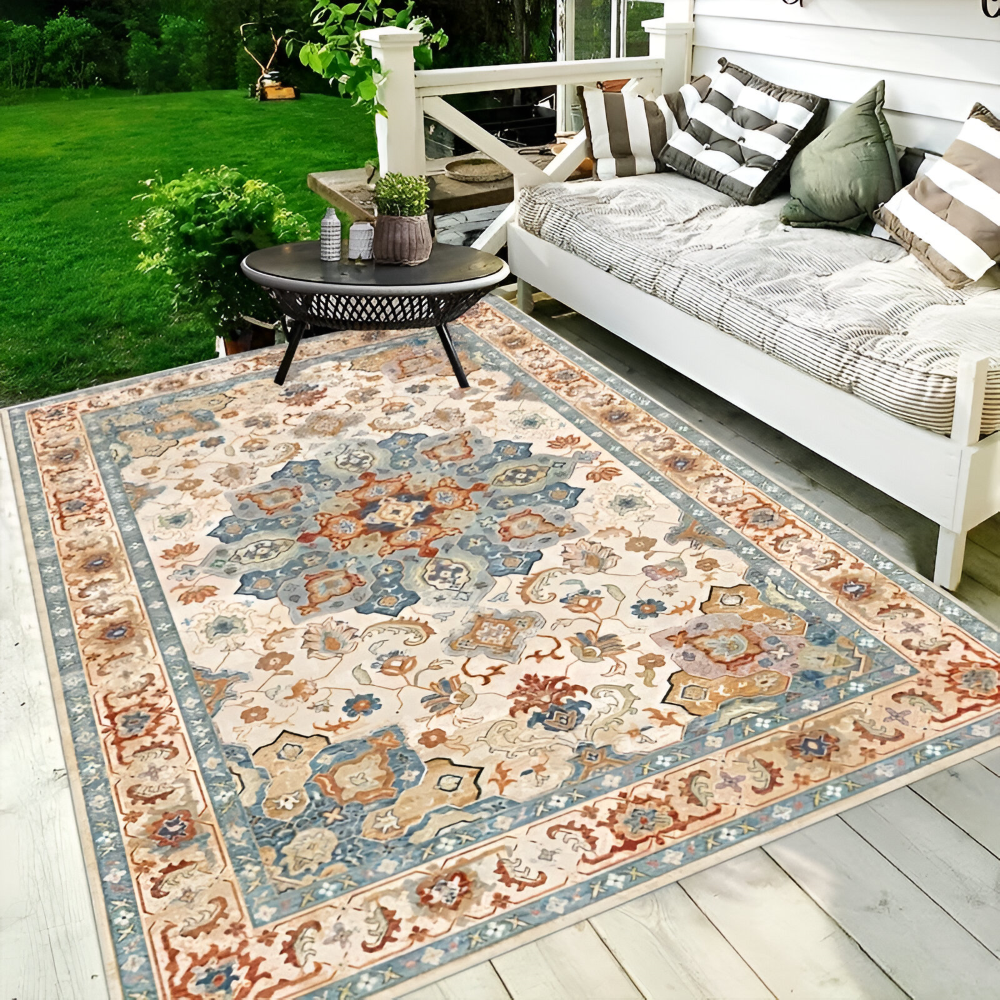 Ashpro - Outdoor Teppich 120x180 cm rutschfest aus Polyester