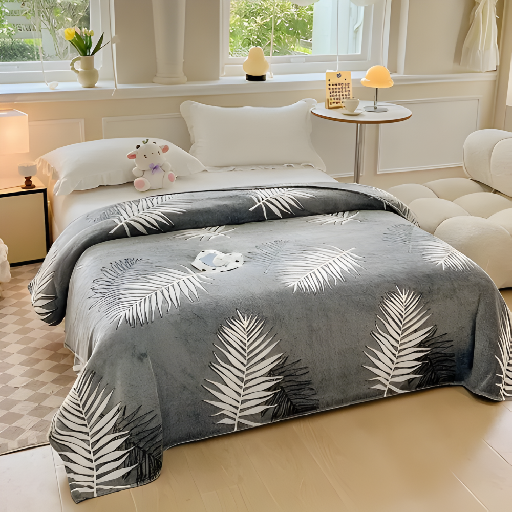 All-Season Coral Fleece Kusheldecke - Weiche, Maschinenwaschbare Decke für Zuhause, Büro und als Geschenk