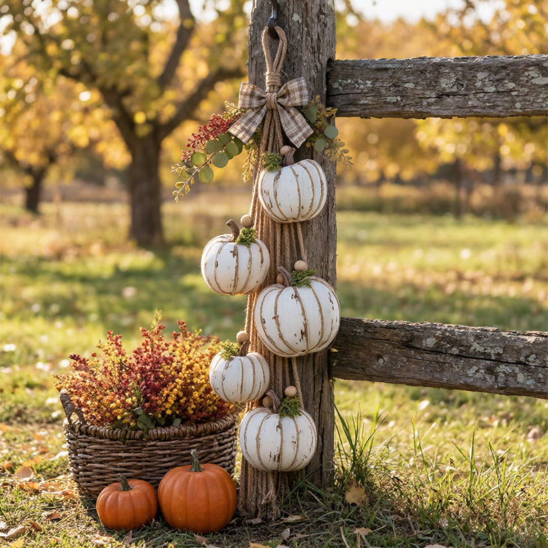 Pumpelvia – Kürbisförmige Wanddekoration mit integrierter Beleuchtung