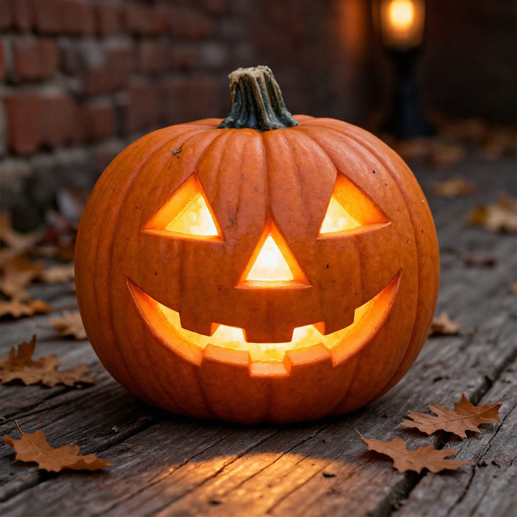 PumpLume – Dekorativer Kürbis mit LED-Licht für Halloween