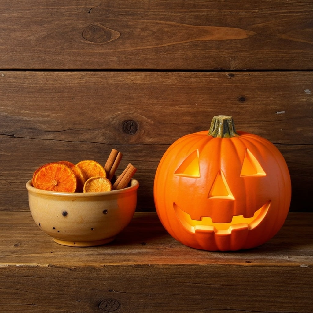 PumpLume – Dekorativer Kürbis mit LED-Licht für Halloween