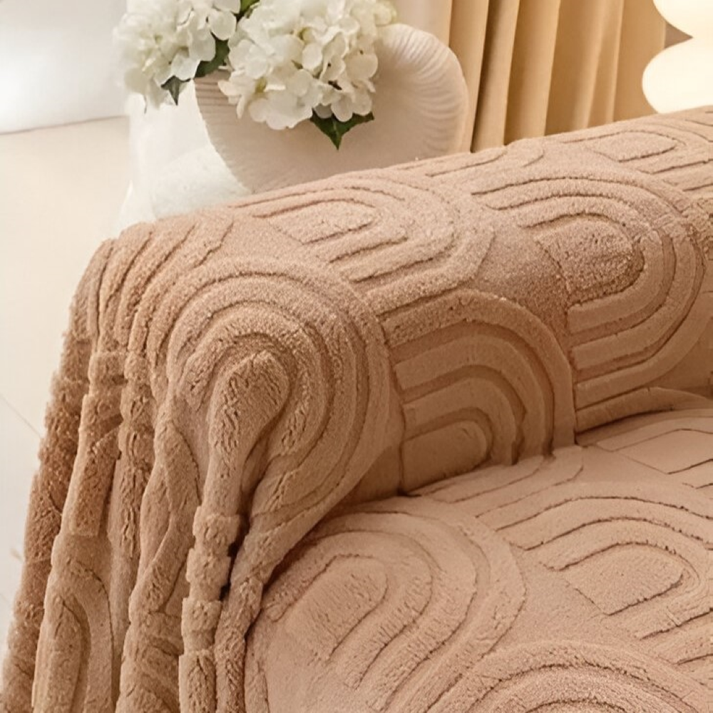 ArchPlush Sofabezug - Mehrzweck Jacquard Couchbezug für Alle Sofatypen