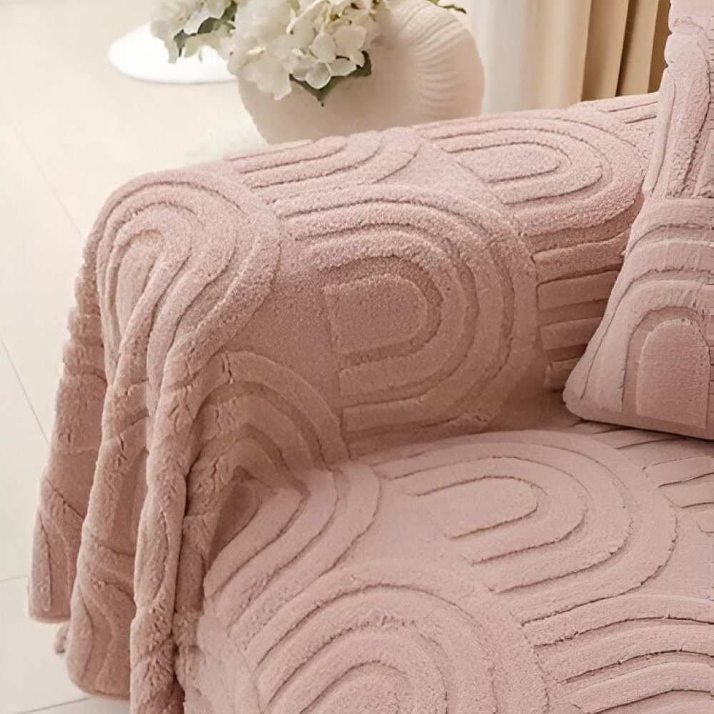 ArchPlush Sofabezug - Mehrzweck Jacquard Couchbezug für Alle Sofatypen