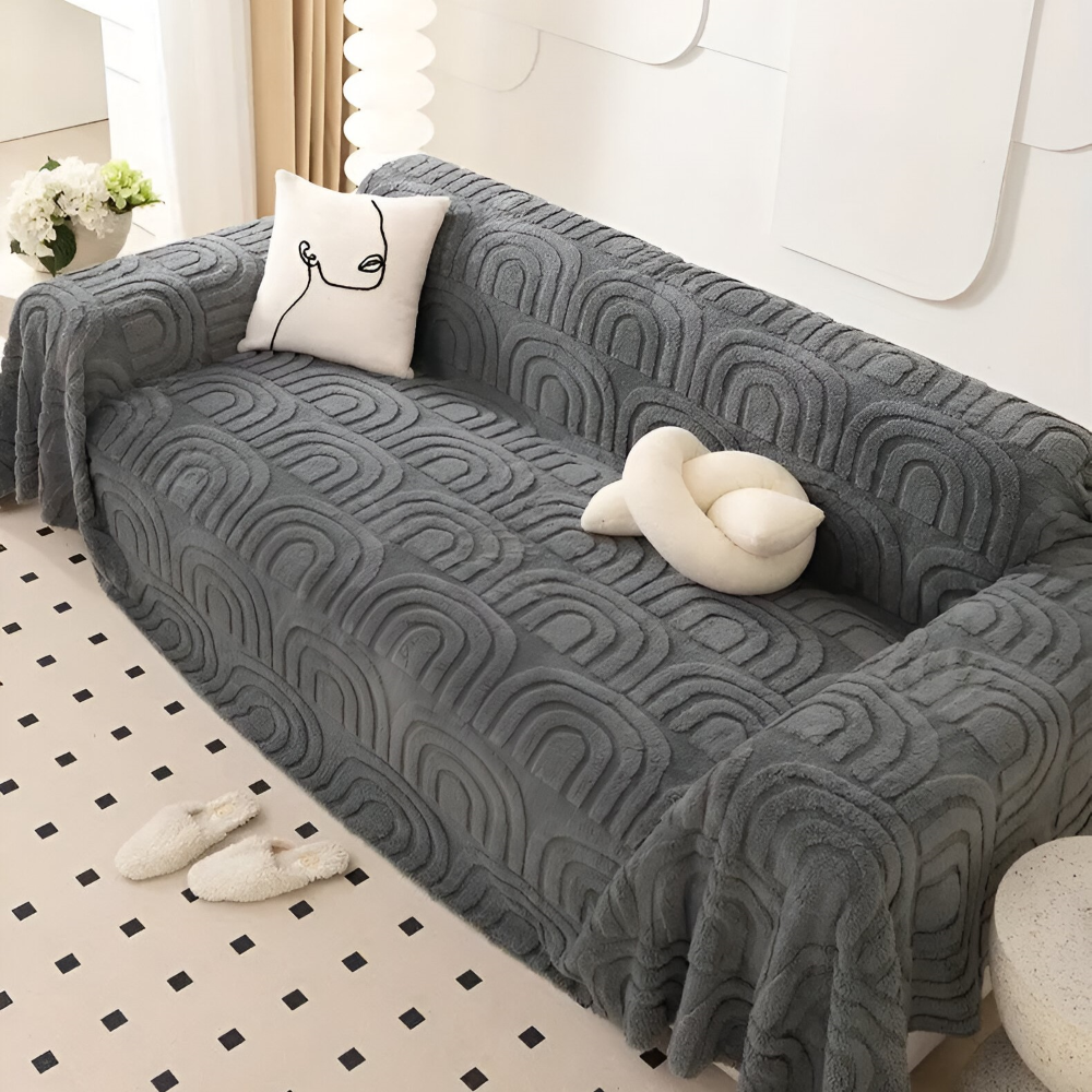 ArchPlush Sofabezug - Mehrzweck Jacquard Couchbezug für Alle Sofatypen