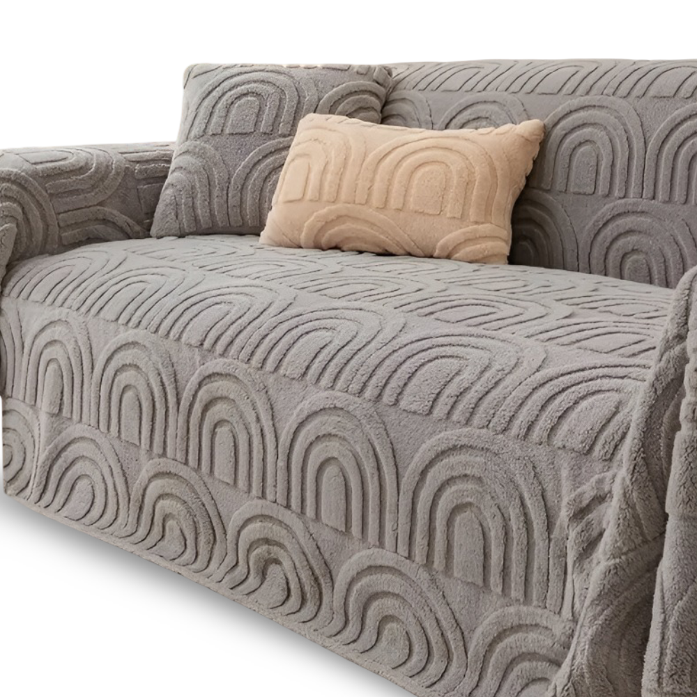 ArchPlush Sofabezug - Mehrzweck Jacquard Couchbezug für Alle Sofatypen