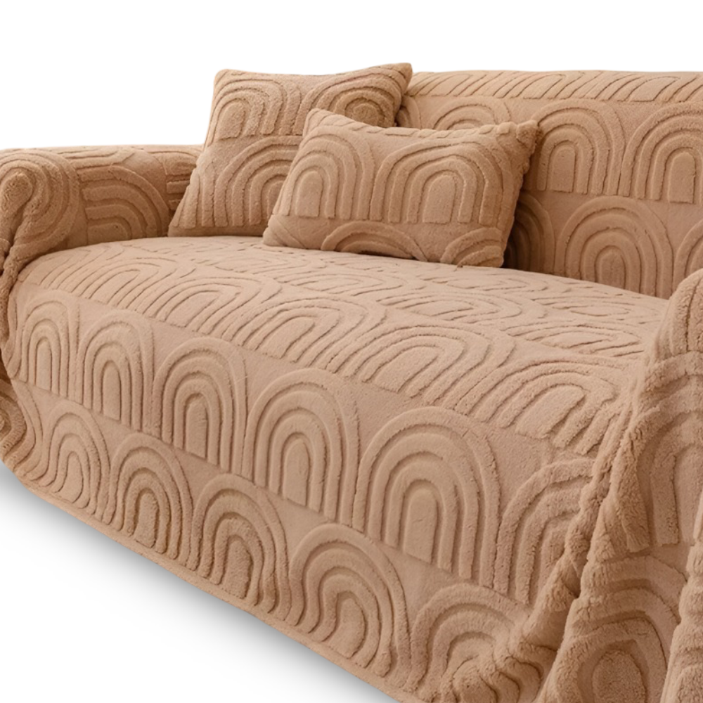 ArchPlush Sofabezug - Mehrzweck Jacquard Couchbezug für Alle Sofatypen