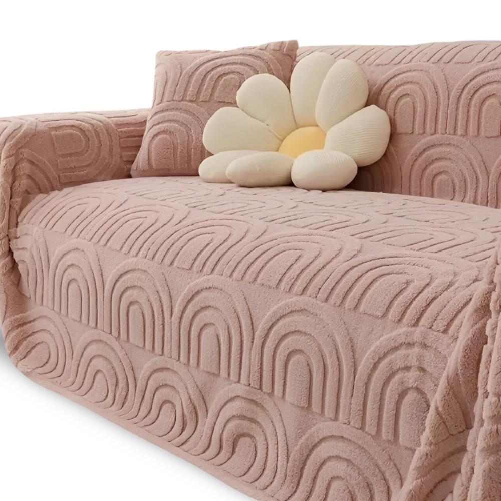 ArchPlush Sofabezug - Mehrzweck Jacquard Couchbezug für Alle Sofatypen