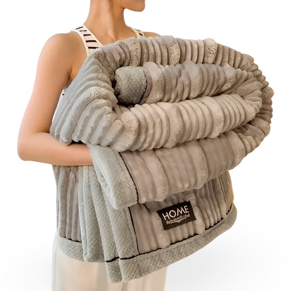ArtisStriped Plaid - Langlebige, Warme und Stilvolle Vintage Knit Fleecedecke