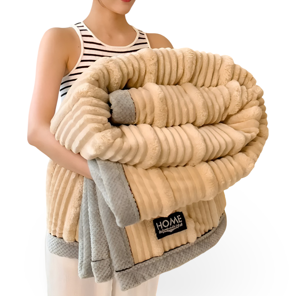 ArtisStriped Plaid - Langlebige, Warme und Stilvolle Vintage Knit Fleecedecke