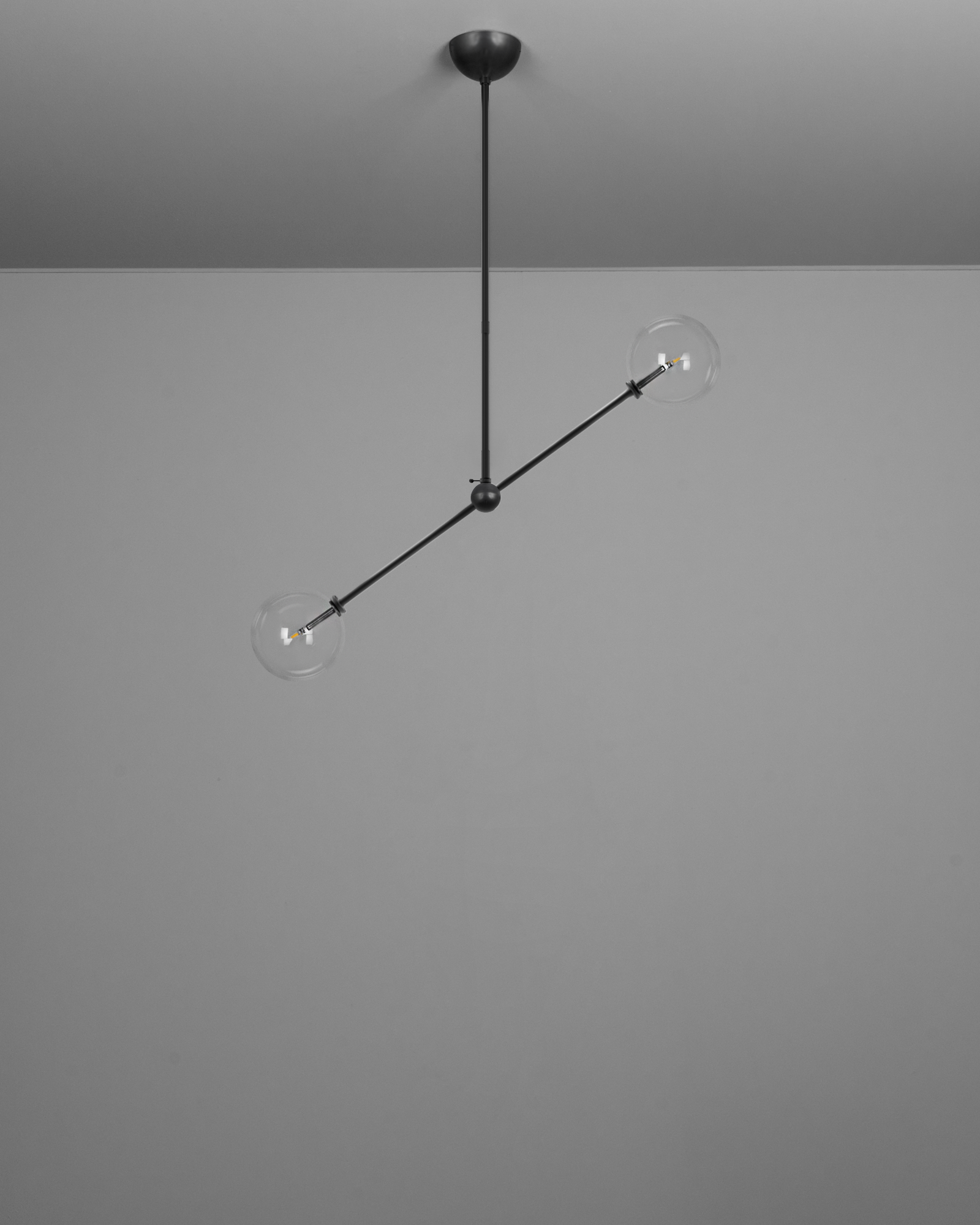 Metall/Glas - Designer-Pendelleuchte, Metall/Glas