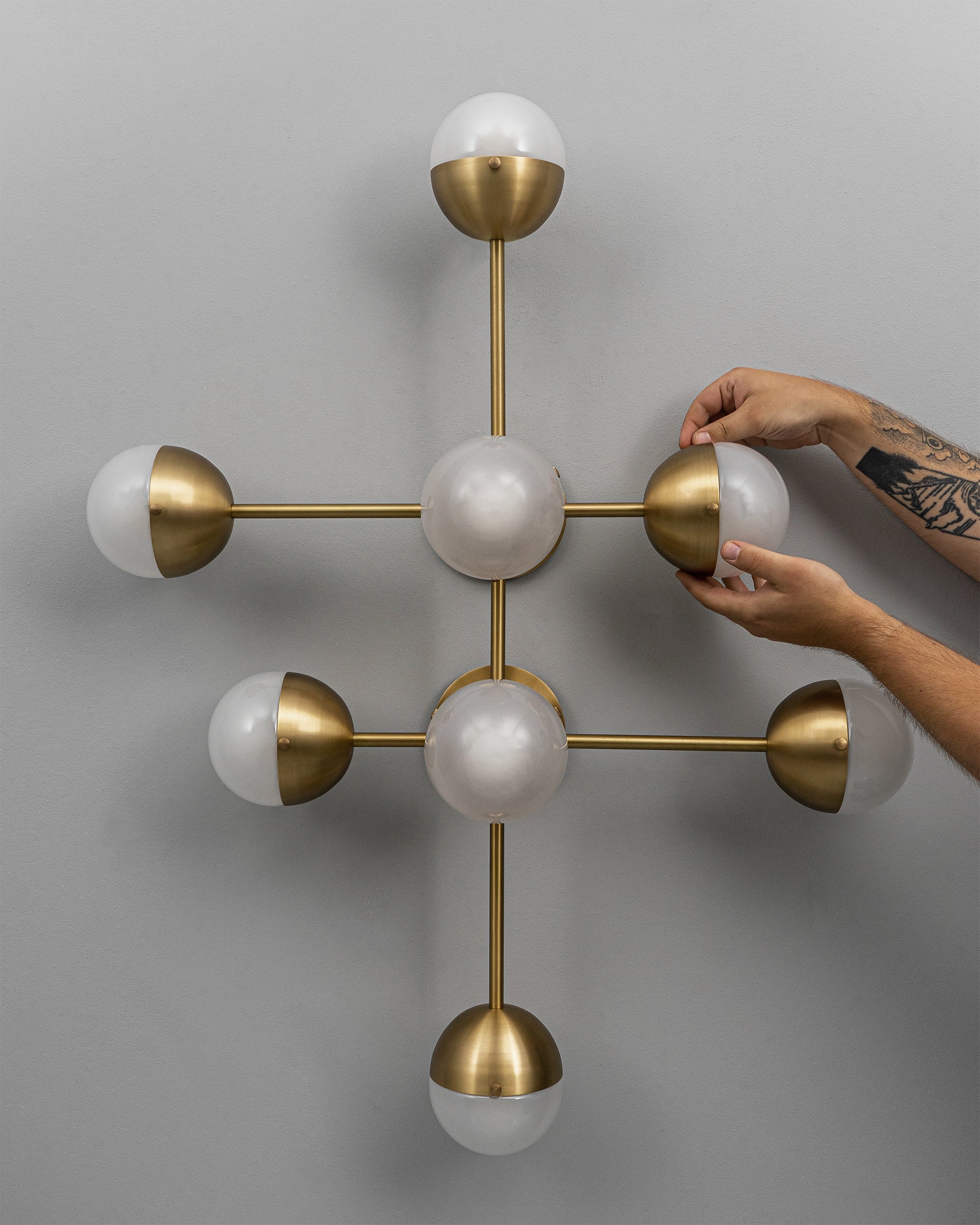 Metall/Glas - Deckenleuchte, Metall/Glas, 736 mm Länge