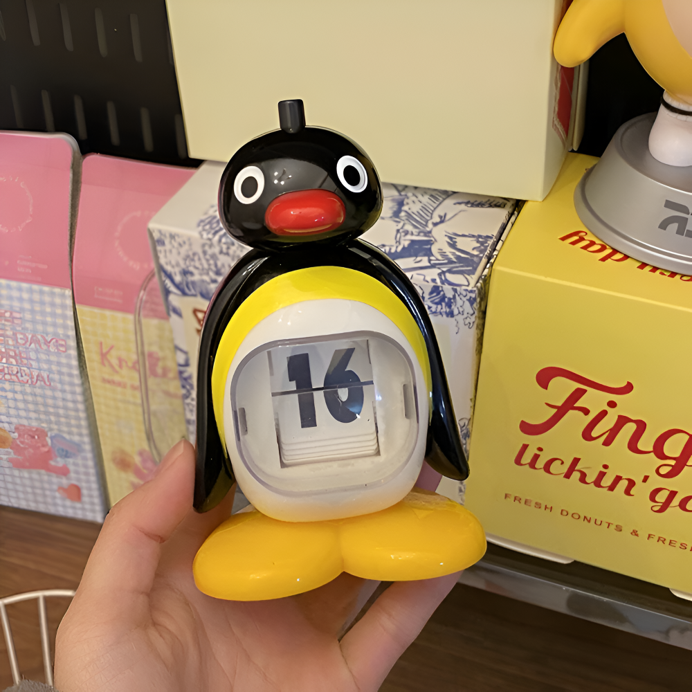 Pinguin - Tischkalender mit großen Ziffern &