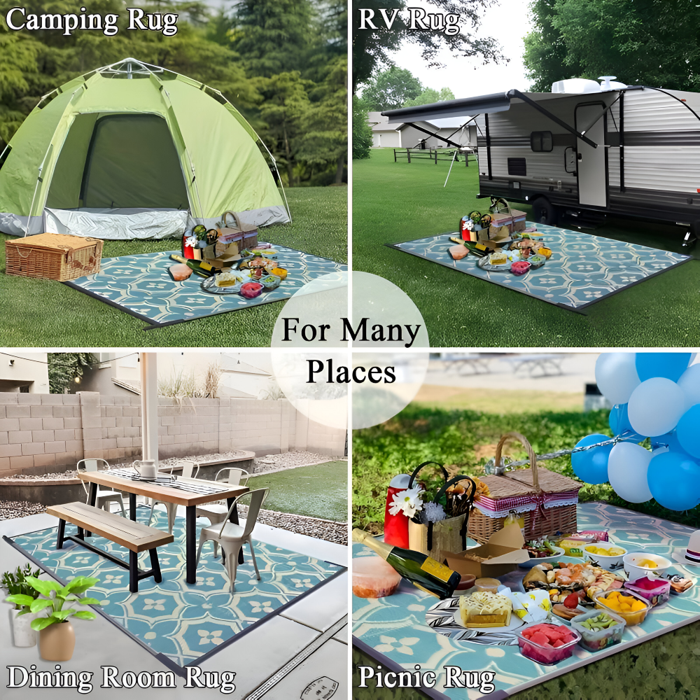 Polypropylen - Outdoor-Teppich Polypropylen 122x180 cm