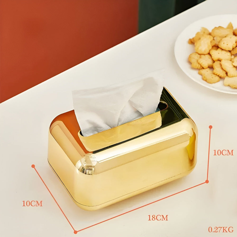 CaseDeluxe - Gold Spiegel Tissue Box Halter aus ABS