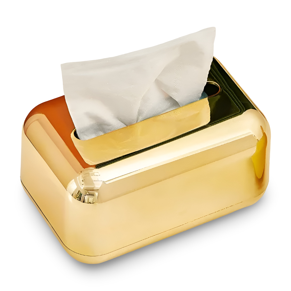 CaseDeluxe - Gold Spiegel Tissue Box Halter aus ABS