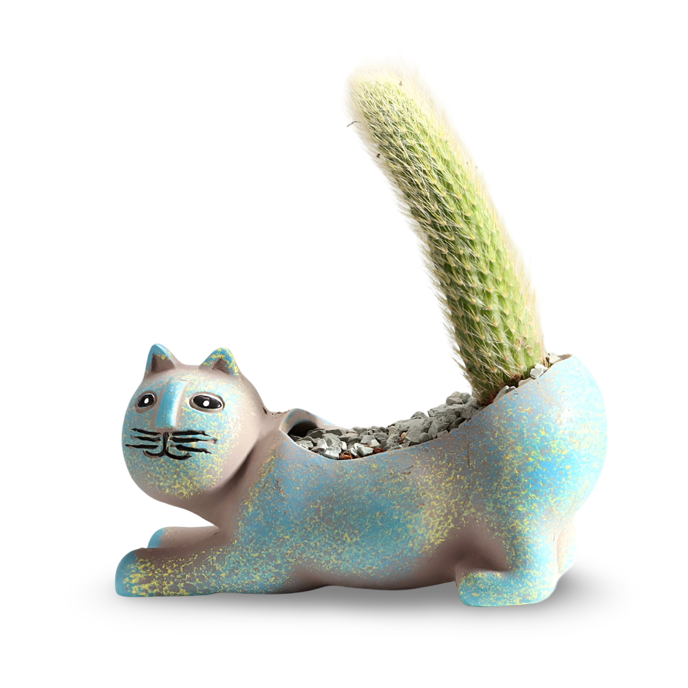 Charmante Katzen-Design Keramik Blumentöpfe für Pflanzen