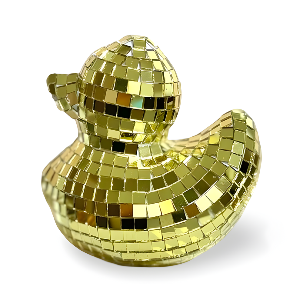 Enten - Disco Ball Spiegel-Deko aus Mosaikglas