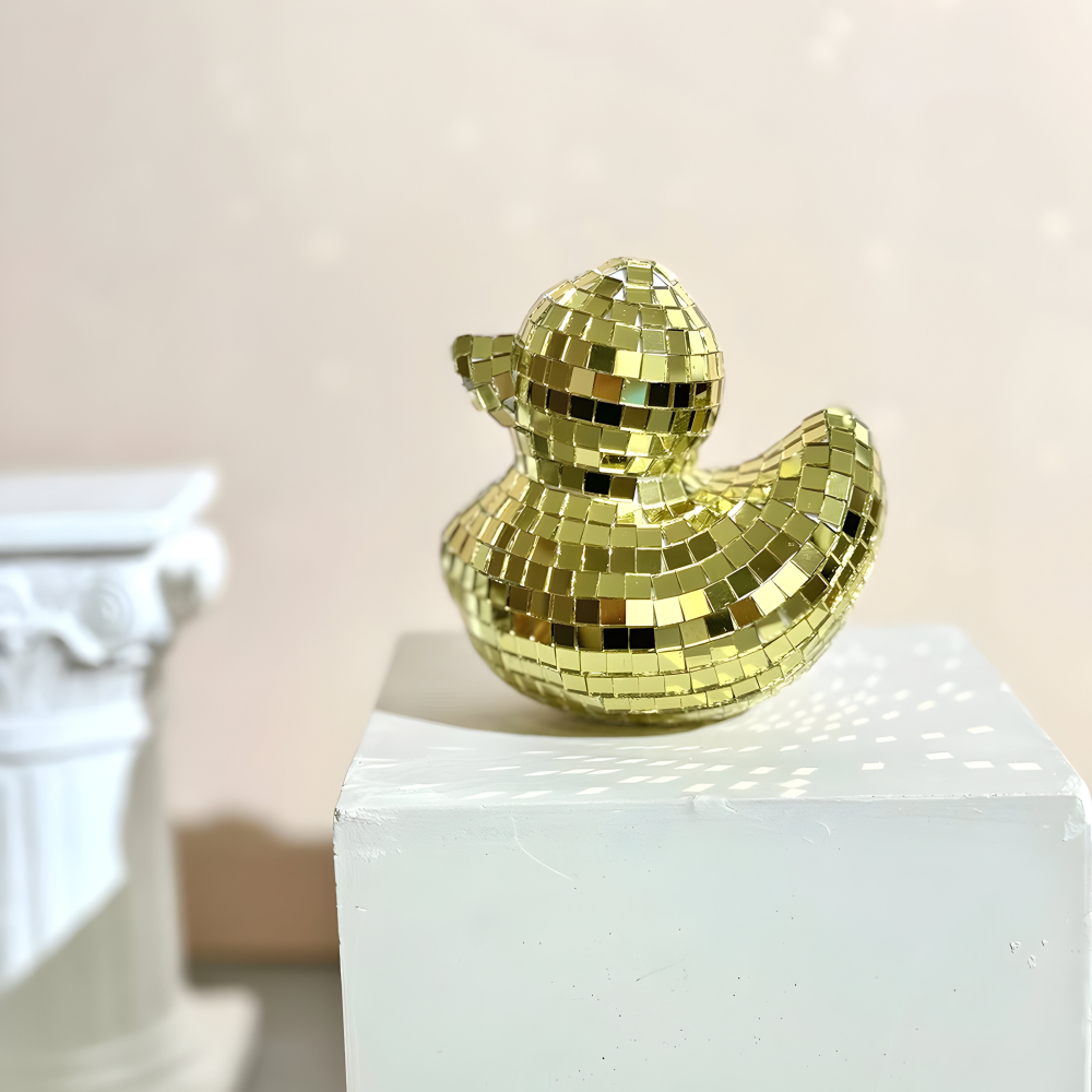 Enten - Disco Ball Spiegel-Deko aus Mosaikglas