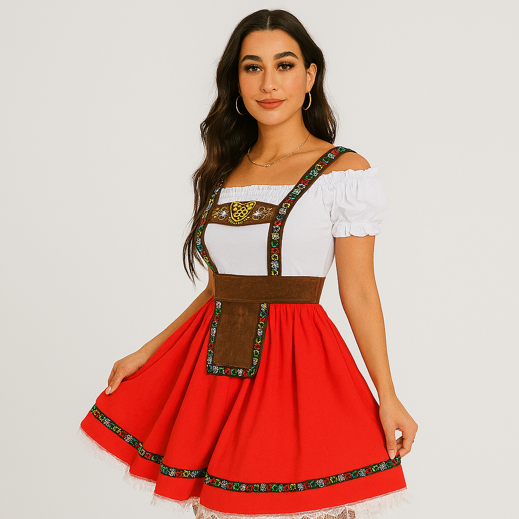 Damen Dirndl mit Carmen-Ausschnitt