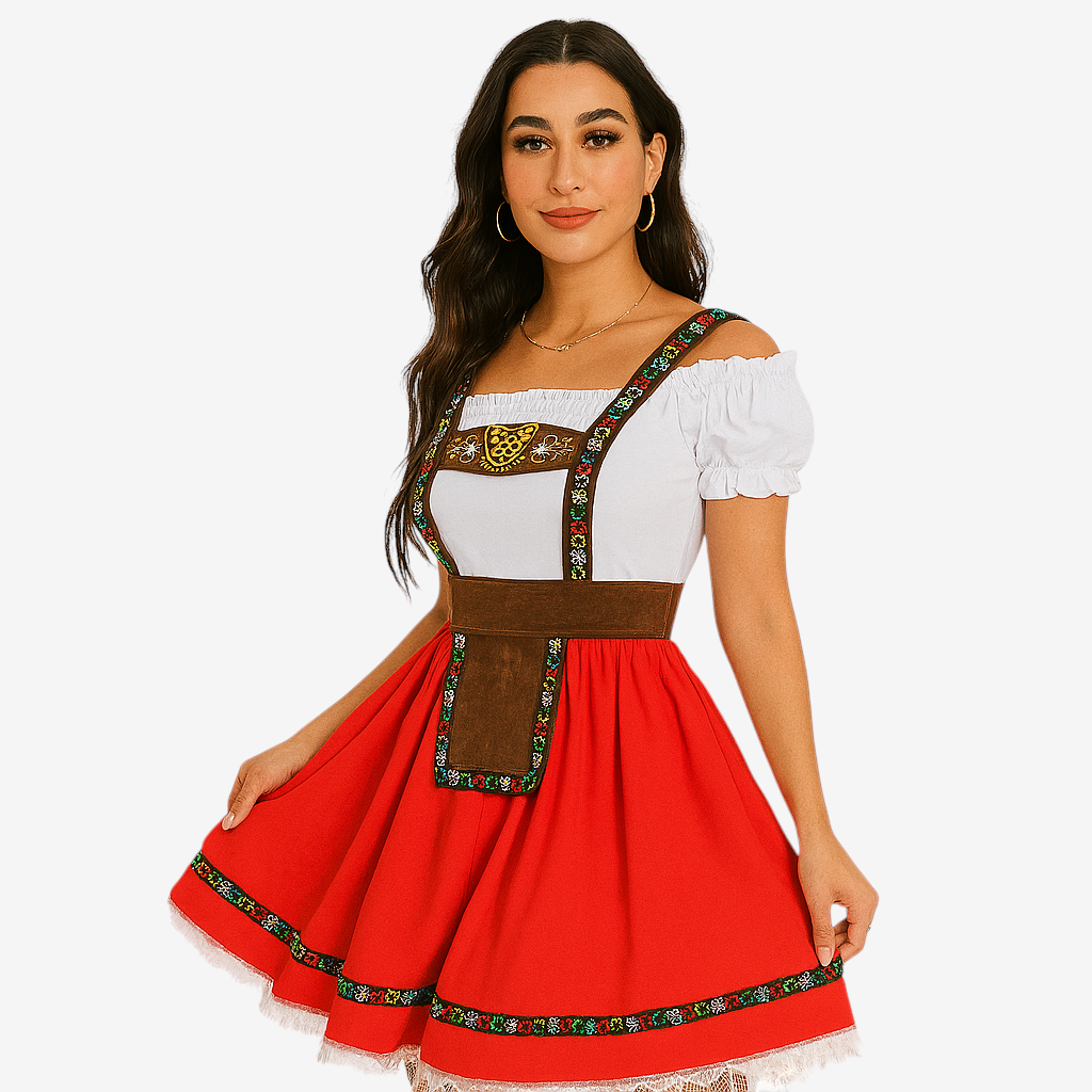 Damen Dirndl mit Carmen-Ausschnitt