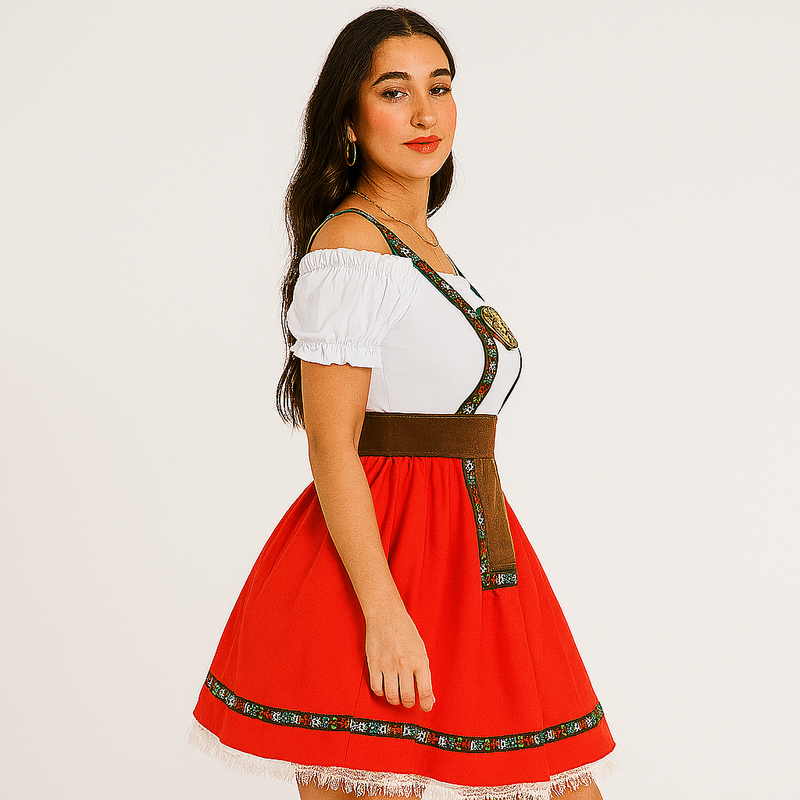 Damen Dirndl mit Carmen-Ausschnitt